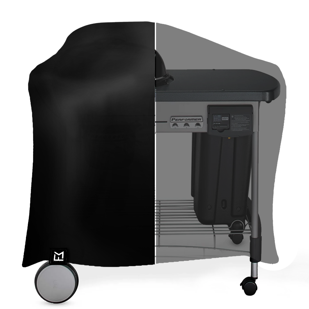 Funda Negra Pasa Asado  Webber Deluxe 22"