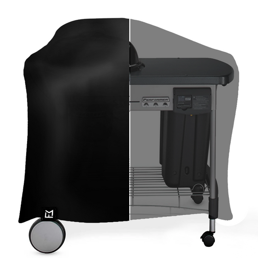 Funda Negra Pasa Asado  Webber Deluxe 22"